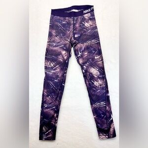 Nike Pro Women’s Dri-Fit Running Leggings Purple Sz M